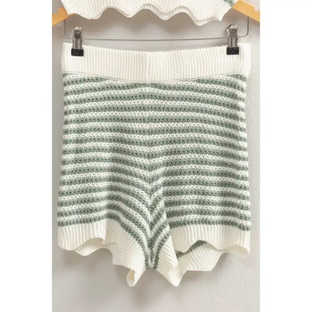 Striped Knit Shorts